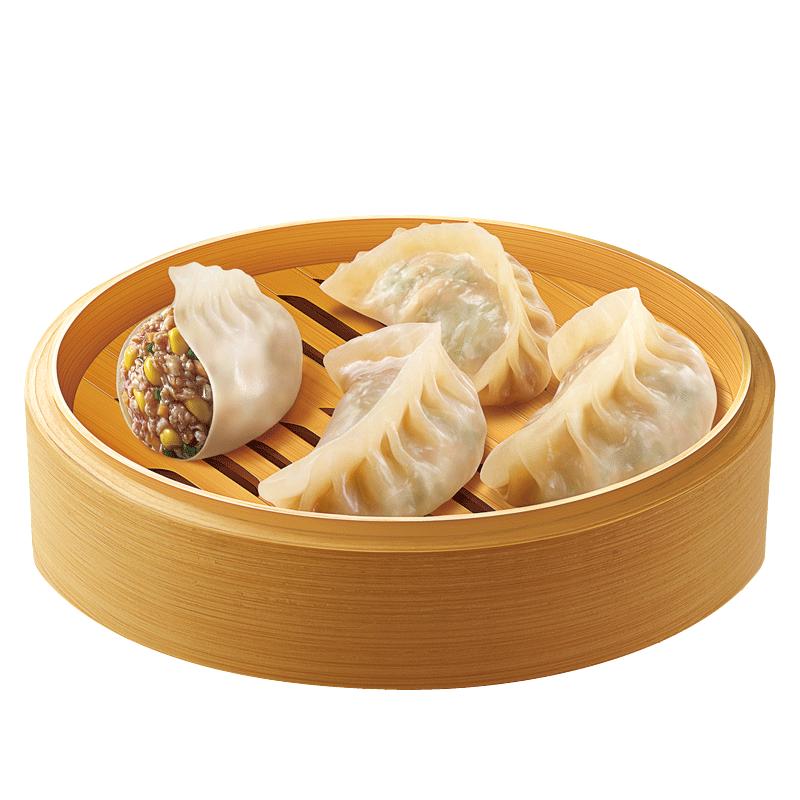 思念三鲜猪肉玉米蒸饺早餐蒸煎饺半成品饺子水饺煎饺饭店粥店商用