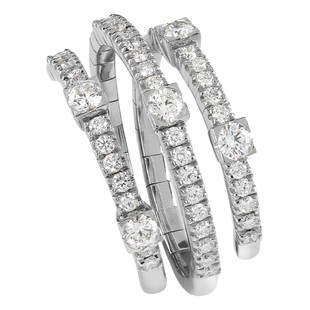 DAMIANI/玳美雅 Lorenzo系列18K白金钻石戒指钻戒女