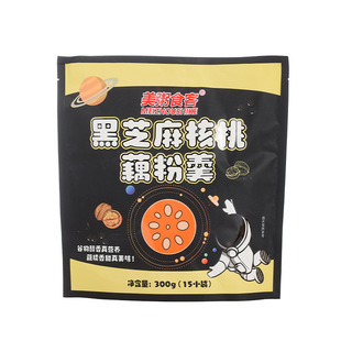 美粥食客黑芝麻核桃藕粉羹300g营养早餐速食冲饮上班族学生女男生