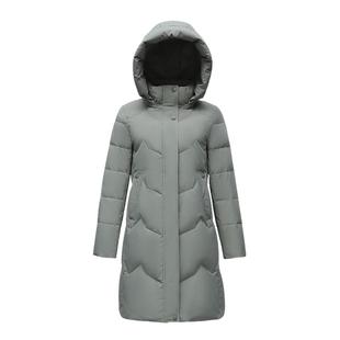 雪中飞2025冬新款女中长款可脱卸帽羽绒服妈妈款气质休闲加厚暖