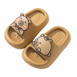 卡皮巴拉儿童凉拖鞋男童室内家居2026新款浴室洗澡防滑女童拖鞋夏