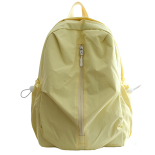 纯色双肩包女旅游轻便背包女2025新款双肩书包女大学生双肩背包