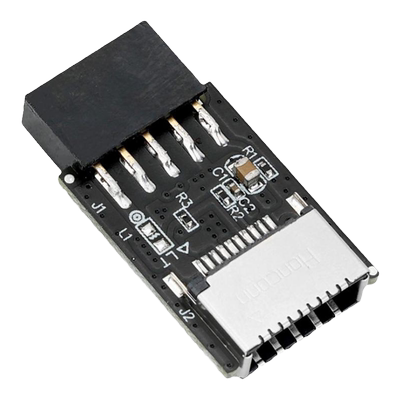 主板9PIN转TYPE-E20PIN母转接头