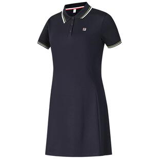FILA斐乐官方女子苏珊裙连衣裙2025夏季新款网球运动简约POLO短裙