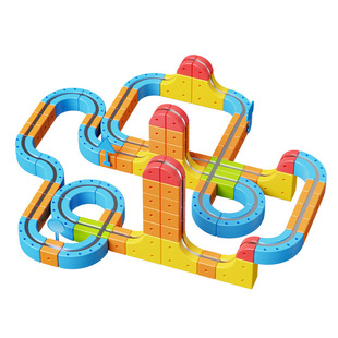 魔幻立方体磁吸百变轨道车小火车磁悬浮列车5儿童积木男孩礼物3岁