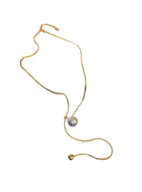 可调节抽拉式珍珠项链