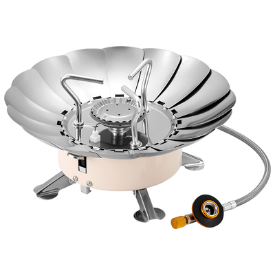 户外防风必备！莲花分体式卡式炉