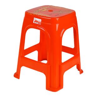 珠江牌塑料凳家用凳子胶凳高凳喜事凳塑胶凳加厚板凳大号高方凳