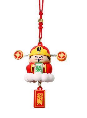 新年小财神爷摆件车载挂件