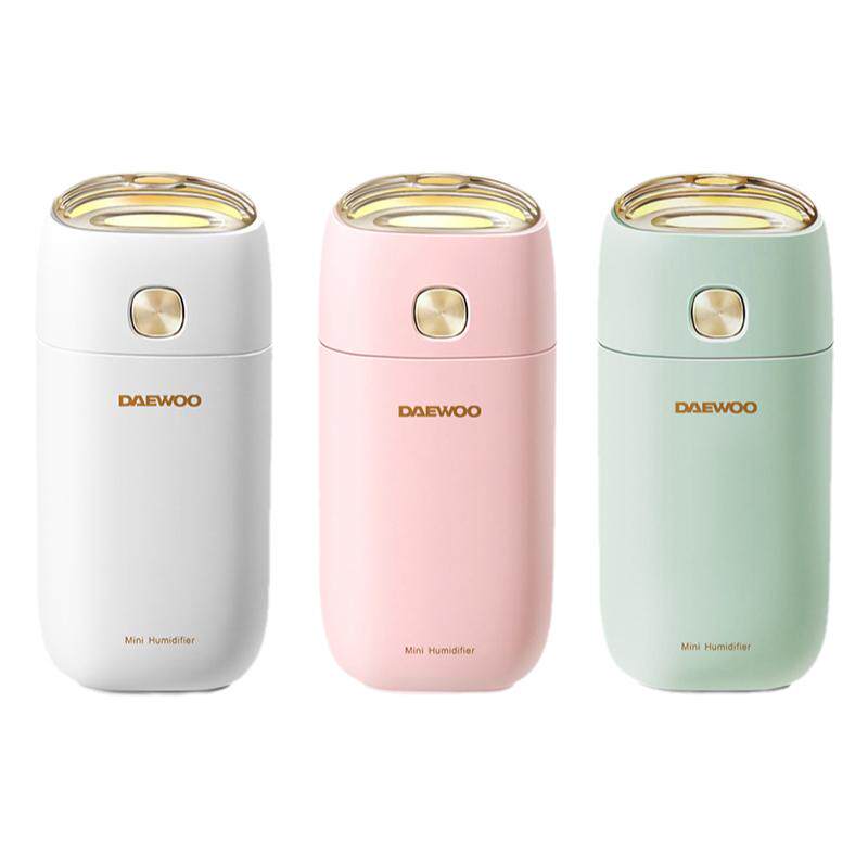 大宇便携式充电家用加湿器棉棒小型静音孕妇迷你办公桌面喷雾机J1