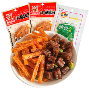 钟阿龙鱼香脆骨味辣条调味面制品小面筋8090怀旧零食辣条辣块辣片