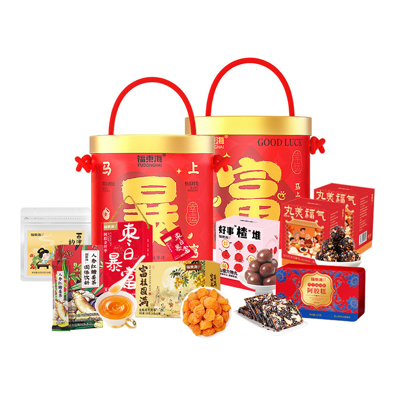 屈臣氏福东海暴富桶1.084kg养生食品食疗滋补过年送礼物年货亲戚