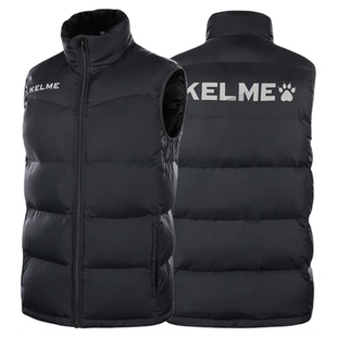 卡尔美马甲男跑步冬季体育生冬训kelme足球训练坎肩运动棉马甲
