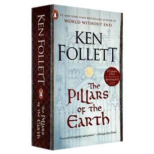圣殿春秋 英文原版小说 The Pillars of the Earth 中世纪三部曲1第一部 巨人的陨落作者肯福莱特 Ken Follett 进口英语书籍