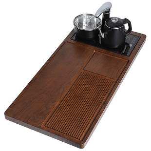 茶盘竹制茶台茶海茶具竹子家用长方形简约单层排水式电茶炉套装