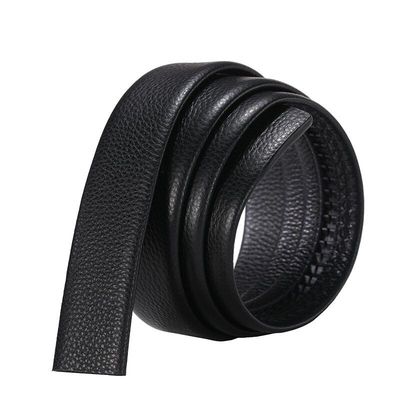 男士无头带条高档真皮自动扣