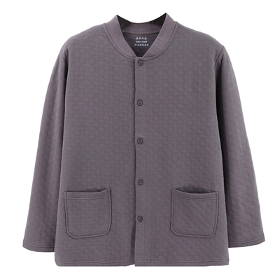 中老年保暖衣男士夹棉大码开衫