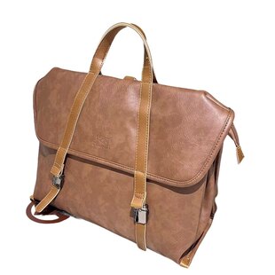 日韩风双肩包男女大容量商务通勤手提包时尚多功能斜挎单肩背包潮