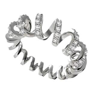 Dare买手店 Boonee 正品 奶油卷镶钻戒指通勤百搭小众原创饰品