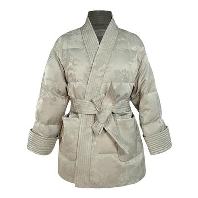 中国风白鸭绒气质减龄保暖羽绒服