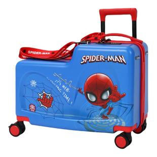 迪士尼可坐可骑行旅行箱艾莎公主20寸儿童拉杆箱行李箱可登机箱子