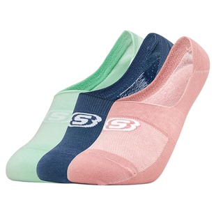 Skechers斯凯奇缤纷休闲系列春季百搭男女3双装运动船袜子时尚