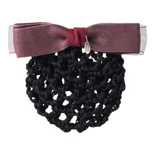 乘务员空姐职业头花带网兜发夹小清新简约护士发套工作头饰品发网