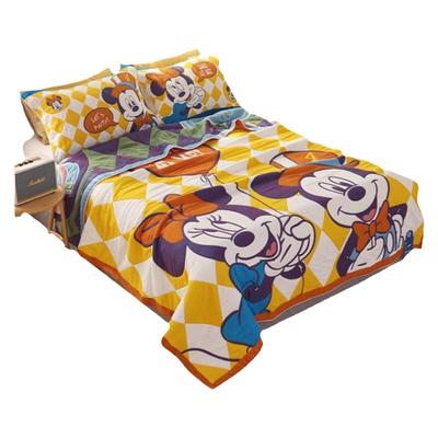 毛巾被纯棉纱布卡通加厚盖毯保暖