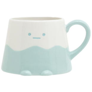 现货日本san-x正版角落生物富士山水杯陶瓷马克杯子茶壶带茶漏斗