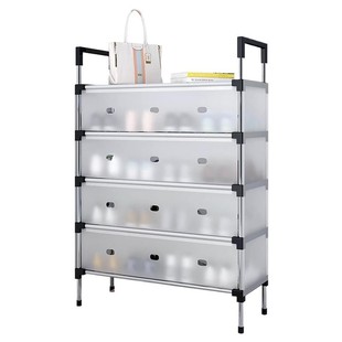 门口简易鞋架家用室内多层防尘结实宿舍出租房入户收纳鞋帽一体架