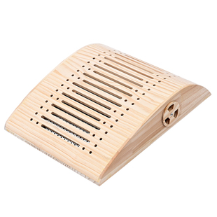 实木艾灸盒随身灸家用艾灸神器背部专用腰部全身艾灸器具弧形木制