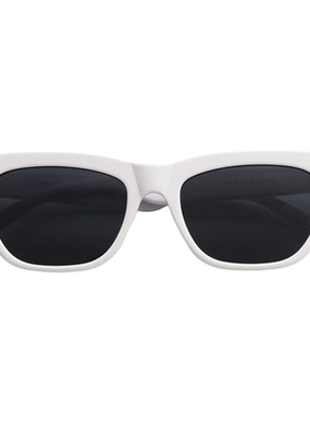 艾米宋 INS博主徐璐同款白色墨镜女防晒偏光方框太阳眼镜海边拍照