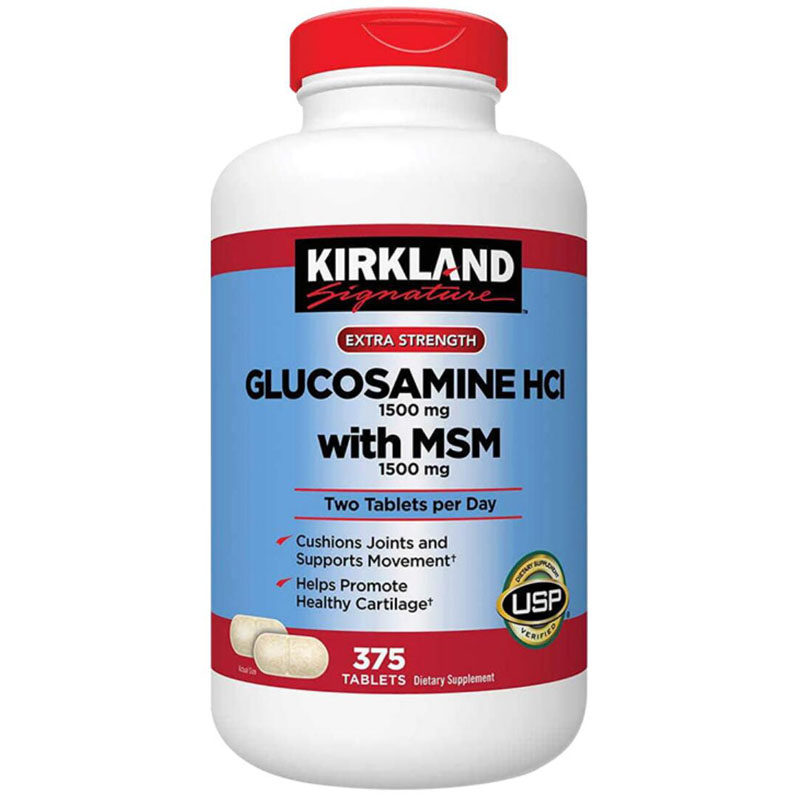 Kirkland硫酸氨糖软骨素MSM骨胶原碳酸钙盐酸氨基葡萄糖胺钙镁锌