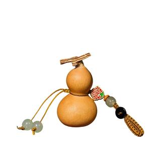 天然迷你小葫芦挂件手机钥匙扣背包挂饰风水装饰品随身把玩真葫芦