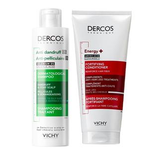 【海外正品】Vichy薇姿绿标洗发水红标护发素去屑控油蓬松柔顺