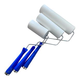 粘尘滚筒除尘纸可撕式滚轮无尘车间工业pe除尘滚筒纸卷手柄100撕