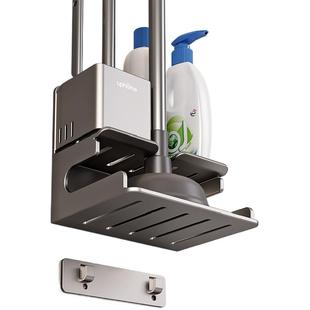 马桶吸皮搋子套装置物架家用无死角厕所刷子置物架免打孔壁挂浴室