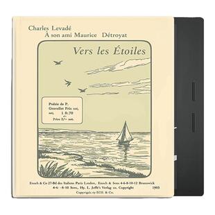 适用文石leaf5手绘风景leaf3简约poke6s小白马5s阅读器tab8c磁吸Note电子书BOOX保护套Page电纸书x5s保护壳潮