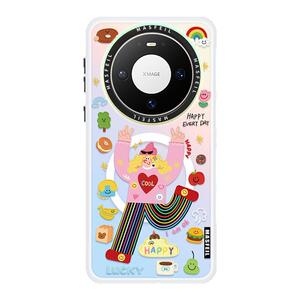 ZHIZHE×快乐定格适用华为Mate80Promax手机壳磁吸带支架mate60保护套可爱mt70por+新款女50/40高级感网红