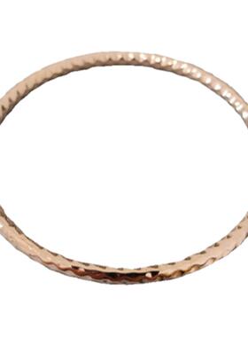 HuoTing女钛钢不掉色锤纹手镯