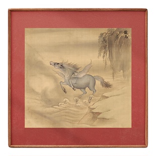 2026马年龙马精神马上有钱新年招财客厅装饰画餐厅玄关新中式挂画