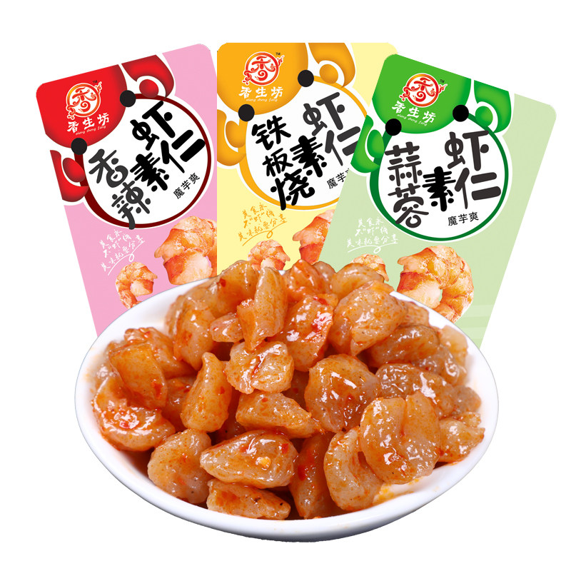 香生坊解馋素食魔芋爽素虾仁零食