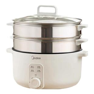 新品美的电蒸锅多功能家用大容量三层电蒸笼蒸馒头蒸煮电火锅热菜