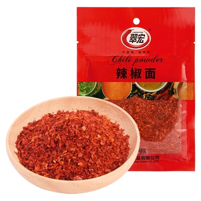翠宏辣椒面40g四川特产干粗型辣椒粉袋装干碟蘸料调料专用海椒面