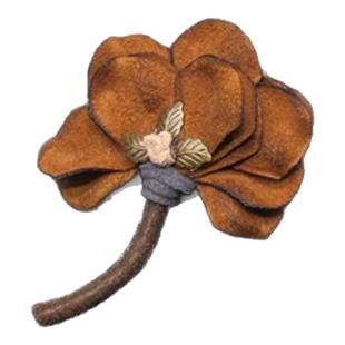 原创设计布艺复古大衣胸花个性简约西装胸针装饰外套披肩旗袍配饰