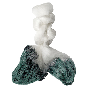 进口软丝1.5米2米3米高三层渔网沉网白丝柔丝鱼网丝网粘网捕鱼网