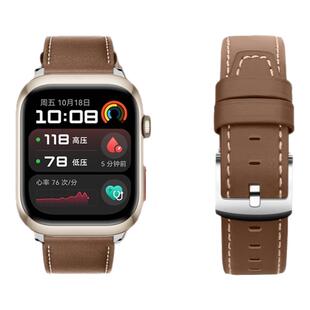 适用于华为watchd2手表表带D升级同款真皮腕带新款智能运动量血压腕表WATCH D2二代男女士高级舒适表链透气