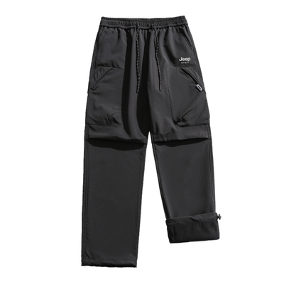 吉普加绒冲锋裤男冬季三防工装裤