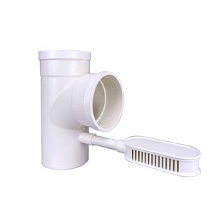 pvc积水处理器圆盘卫生间二次排水预埋件集水器暗地漏管配件汇集