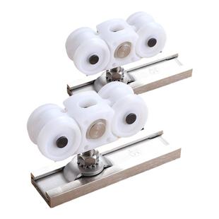 汇泰龙吊轮移门推拉门有框木门重型静音防尘吊滑轮轨厨房吊轨1206